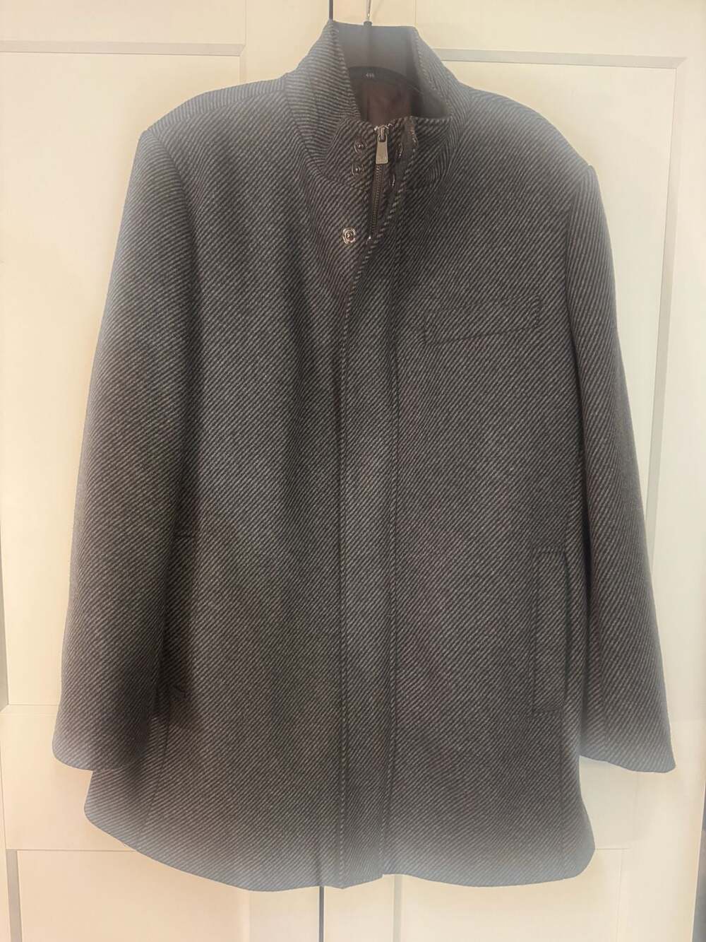 Hart Schaffner Marx Men's Wool Blend Herringbone Coat Size 44R